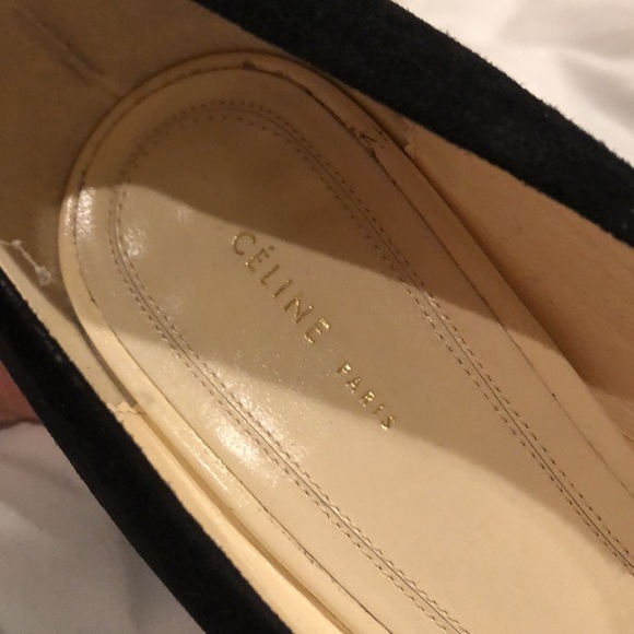 Celine black suede block heels - Picture 2 of 8
